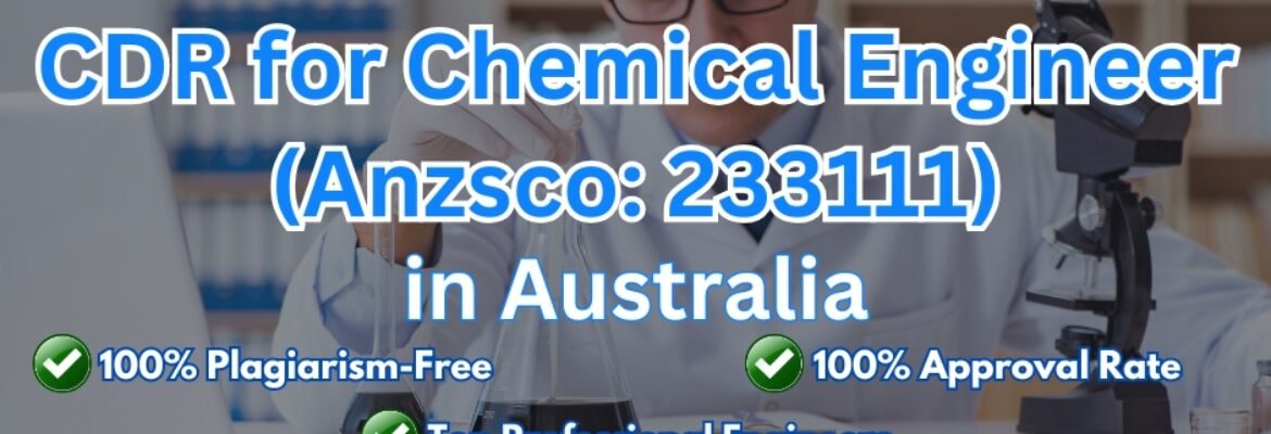 CDR for Chemical Engineer